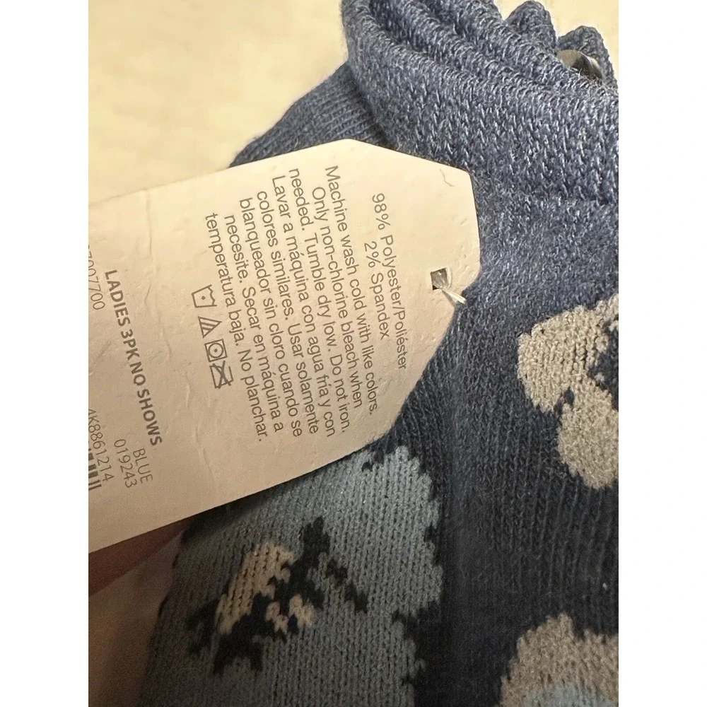 time and tru 3 pairs womens low cut ankle socks‎ size 4-10